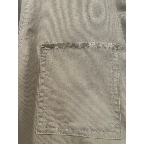 Aeri Minimalist Olive Green Utility Romper Cotton Small - Picture 6 of 8